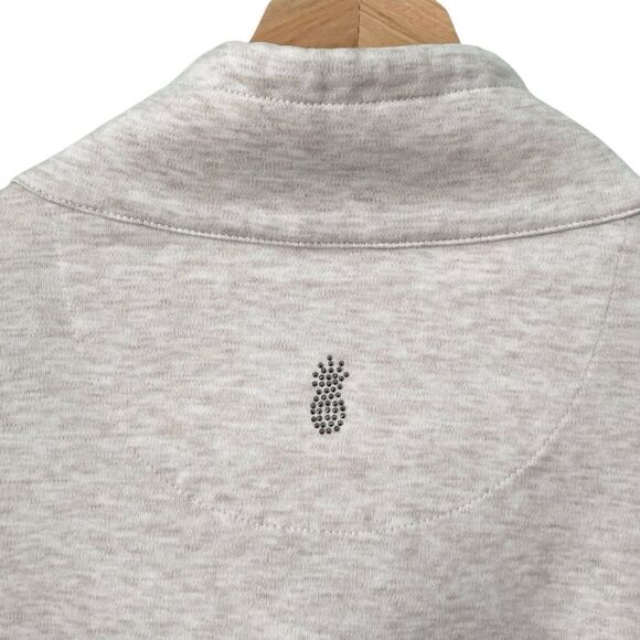 Tommy Bahama Full Zip Turtleneck Sweater in Size Medium 100% Pima Cotton - Picture 5 of 9